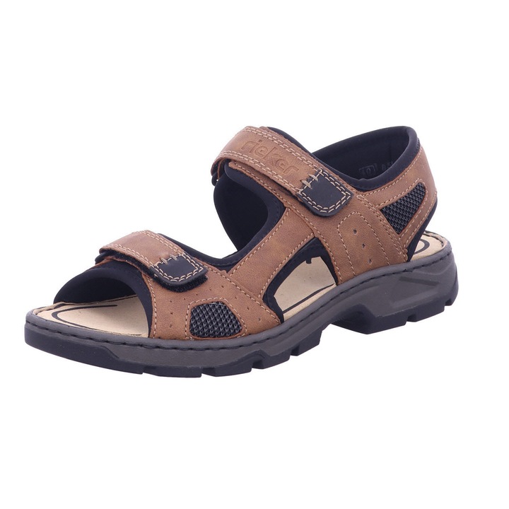 Сандали Rieker 26 156 25, Синтетичен материал, Кафяви, Кафяв