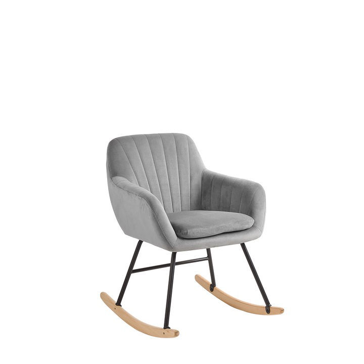 LIARUM Barátságos Szürke Szövetbársony Hintaszék