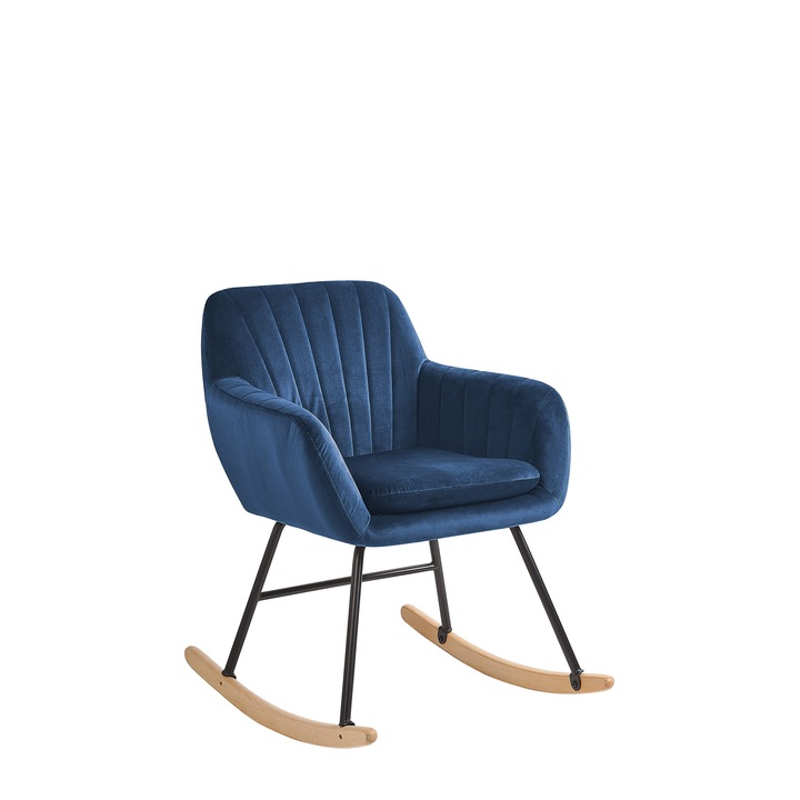 LIARUM Barátságos Kobaltkék Szövetbársony Hintaszék