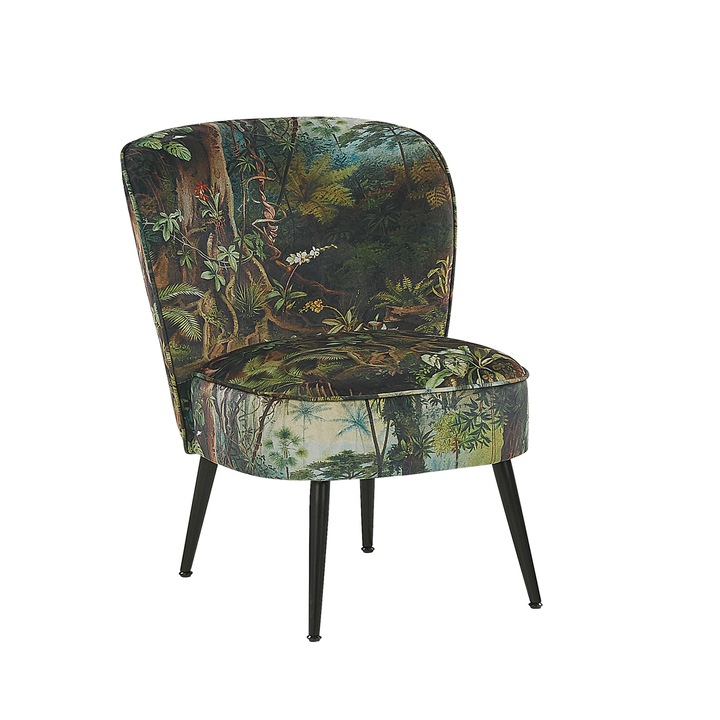 VOSS Egzotikus Mintájú Kárpitozott Karosszék