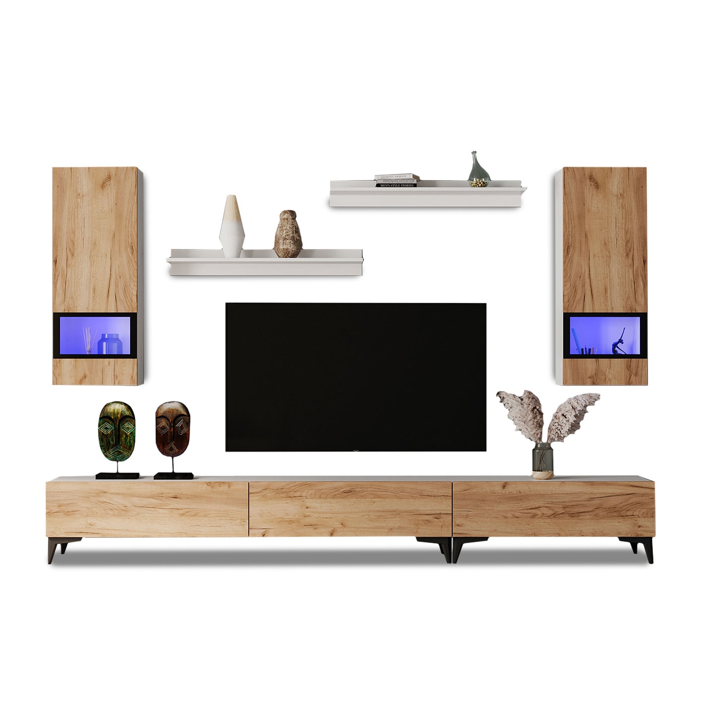Set Living Pardo C1 Mobila sufragerie pal melaminat 16mm L 275.4 x A 35.4 x H 189.2 cm