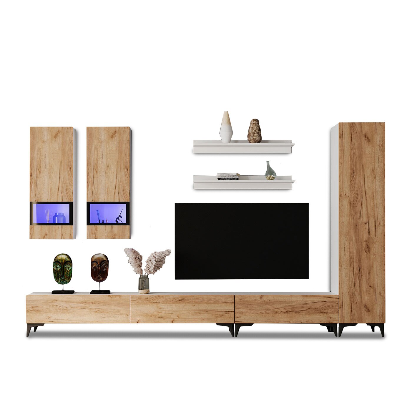 Set Living Pardo C2 Mobila sufragerie pal melaminat 16mm L 316.5 x A 35.4 x H 189.2 cm