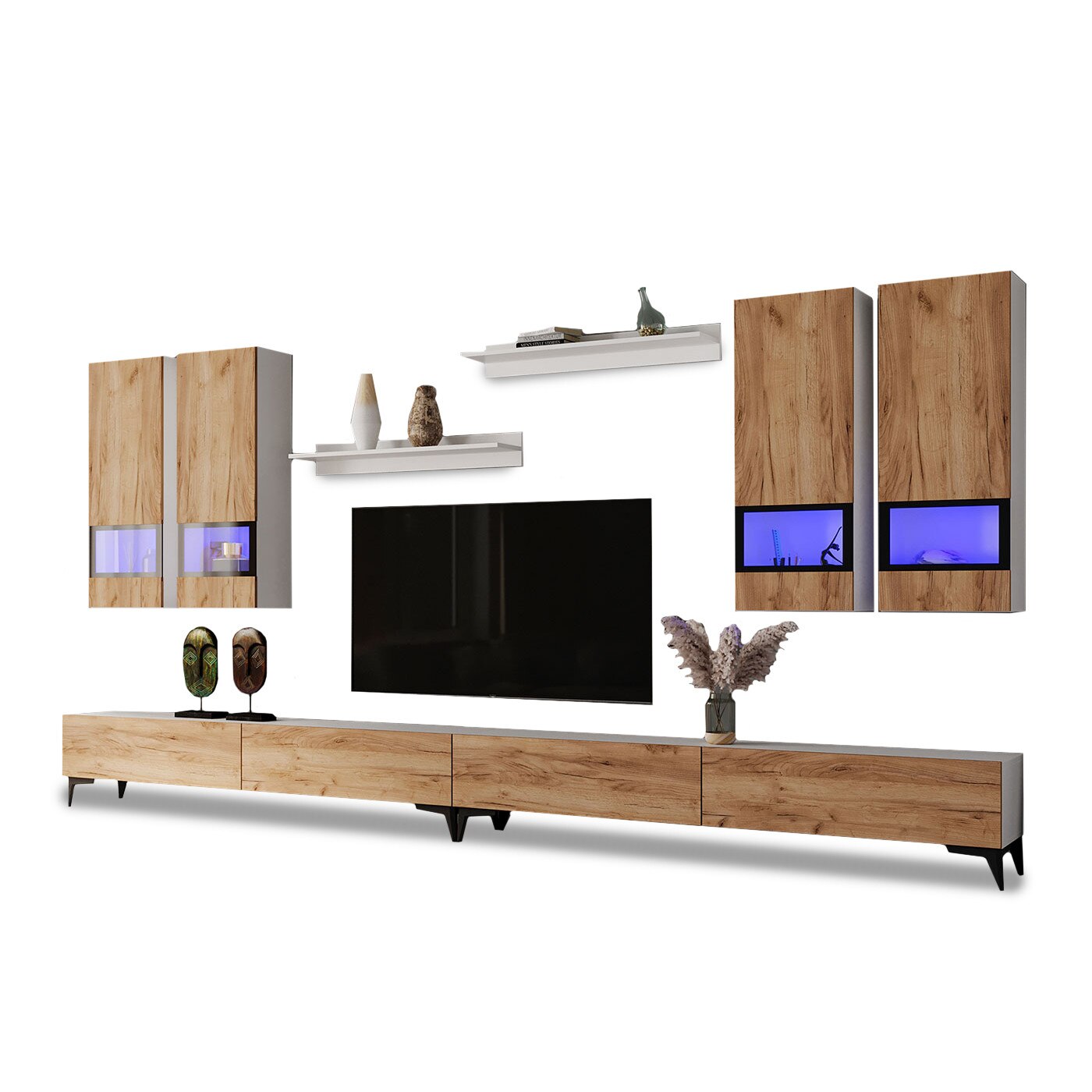 Set Living Pardo C7 Mobila sufragerie pal melaminat 16mm L 367.2 x A 35.4 x H 189.2 cm