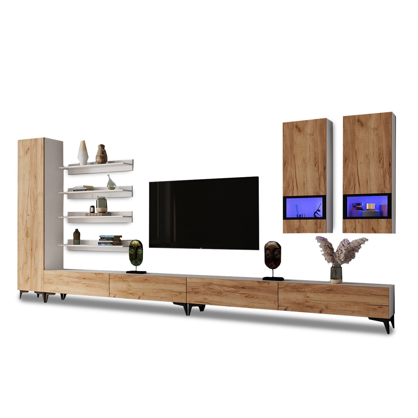 Set Living Pardo C5 Mobila sufragerie pal melaminat 16mm L 408.3 x A 35.4 x H 189.2 cm