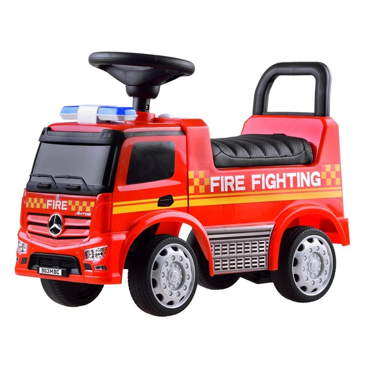 Masina de pompieri pentru copii, Jokomisiada, Model Mercedes, Rosu