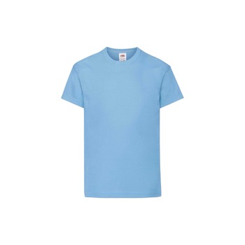 Tricou Fruit of the Loom Original, Bumbac, Albastru deschis, 14-15 Ani Tricou Fruit of the Loom Original, Bumbac, Albastru deschis, 14-15 Ani