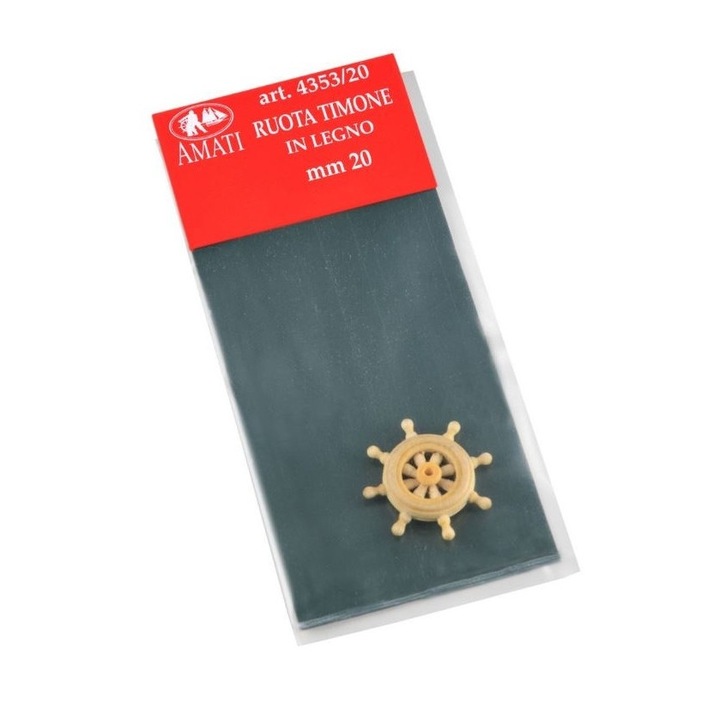 AMATI Fa kormánykerék, hajó modellezéshez, 20 mm