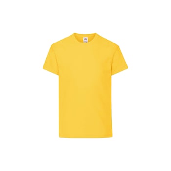 Tricou Fruit of the Loom Original, Bumbac, Galben, 14-15 Ani Tricou Fruit of the Loom Original, Bumbac, Galben, 14-15 Ani