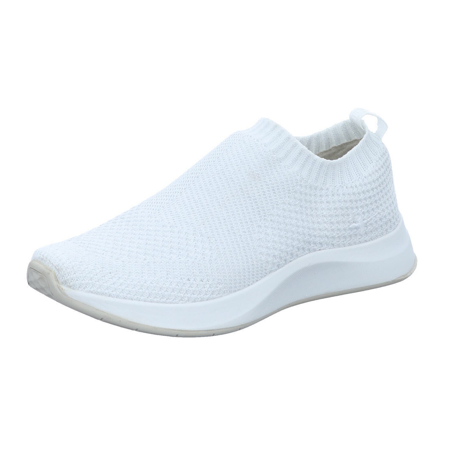 Pantofi sport din material textil, Tamaris, Talpa din PU, Alb, 40 EU