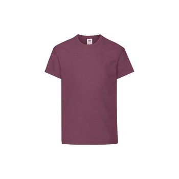 Tricou Fruit of the Loom Original, Bumbac, Visiniu, 14-15 Ani Tricou Fruit of the Loom Original, Bumbac, Visiniu, 14-15 Ani