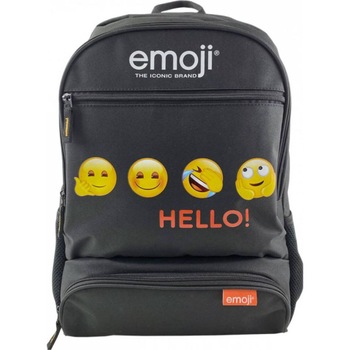 Ghiozdan EMOJI CLASIC SCOLAR negru Hello Ghiozdan EMOJI CLASIC SCOLAR negru Hello