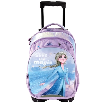 Ghiozdan FROZEN TROLLER violet pastel - troller detasabil Ghiozdan FROZEN TROLLER violet pastel - troller detasabil