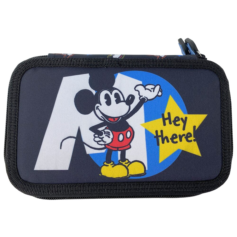Penar MICKEY MOUSE Neechipat 3 fermoare negru