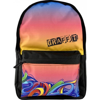 Ghiozdan SCS Teens Grafitti U compartiment cu buzunar 44x32x14cm Captuseala 2Ferm Ghiozdan SCS Teens Grafitti U compartiment cu buzunar 44x32x14cm Captuseala 2Ferm