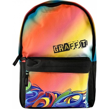 Ghiozdan SCS Teens Grafitti C compartiment cu buzunar 44x32x14cm Captuseala 2Ferm Ghiozdan SCS Teens Grafitti C compartiment cu buzunar 44x32x14cm Captuseala 2Ferm