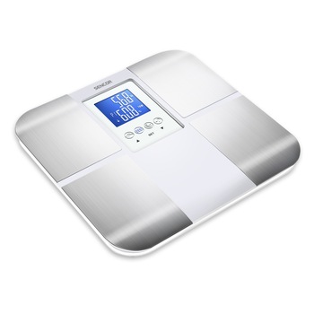 Cantar fitness de baie Sencor SBS 6015WH, 180 kg, 100 g, Alb/Argintiu Cantar fitness de baie Sencor SBS 6015WH, 180 kg, 100 g, Alb/Argintiu