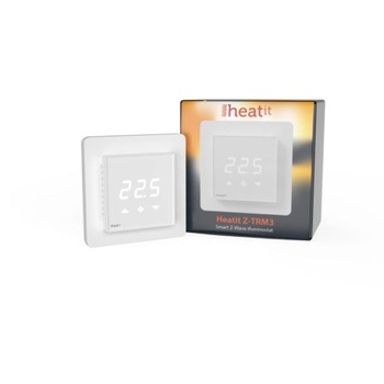 Termostat Heatit Z-TRM3, Alb Termostat Heatit Z-TRM3, Alb