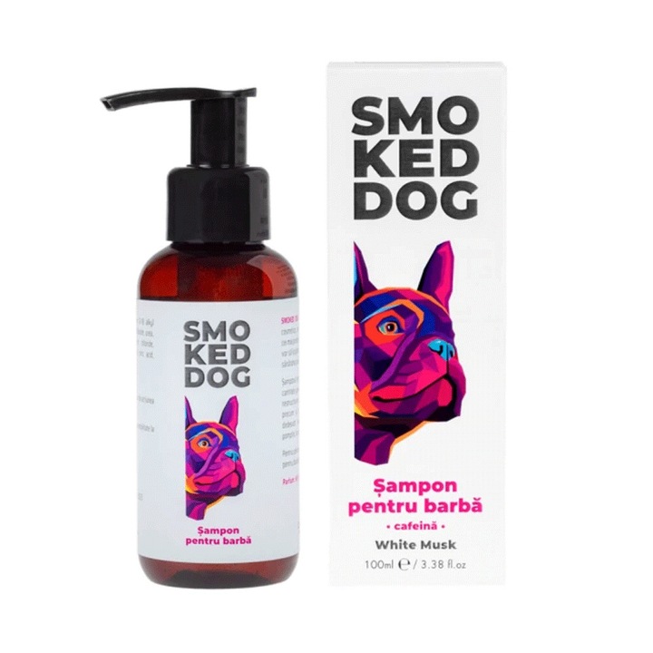 Sampon de Barba, Smoked Dog, cu cafeina si glicerina, 100Ml