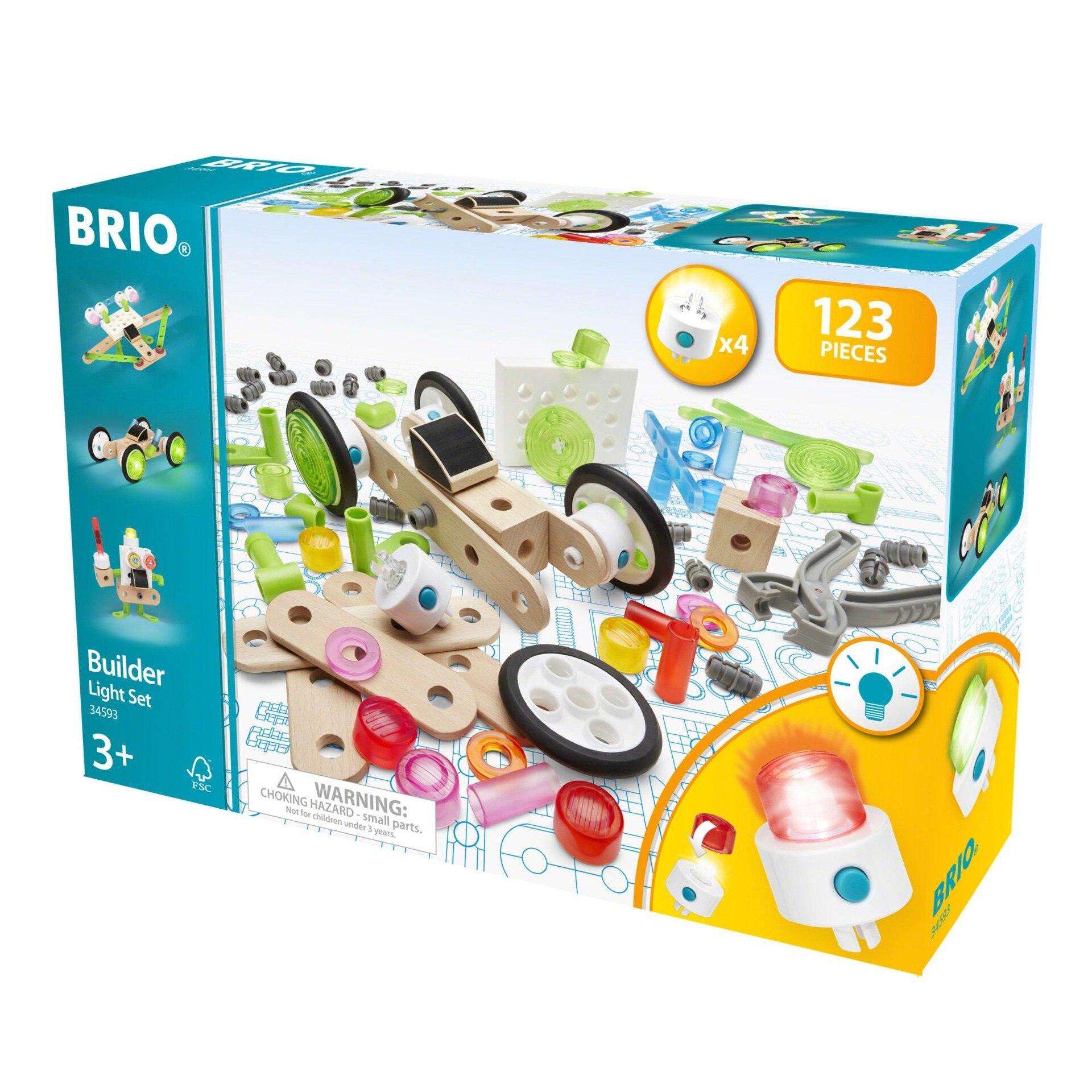 Set de construit, Brio Builder Light, 123 de piese