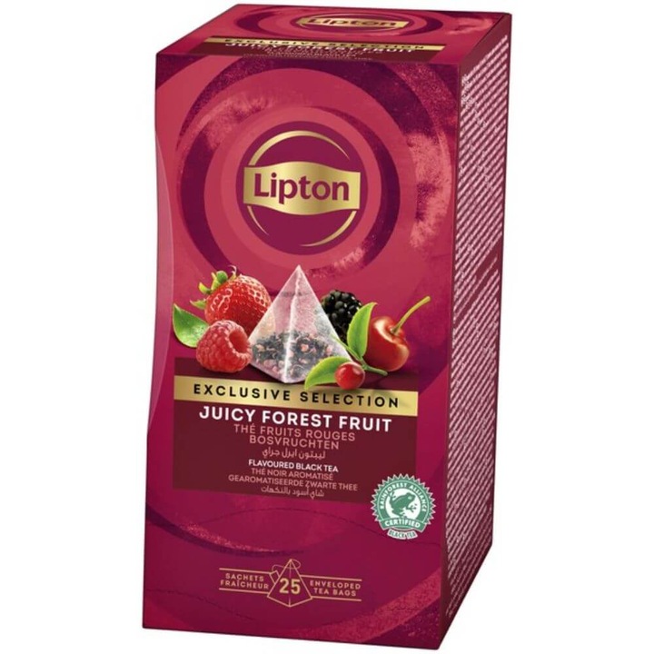 Lipton bogyós tea, 25 piramis / doboz