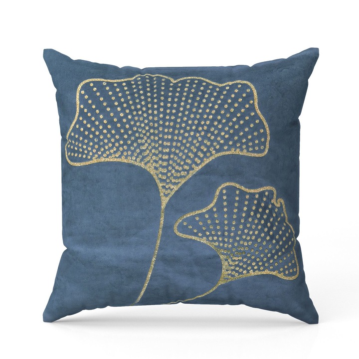 Калъфка за възглавница Eurofirany FRES, Декоративна, 45x45 Тъмносиня