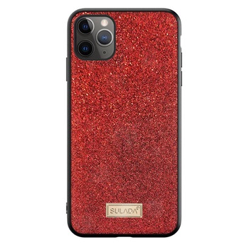 Husa de Protectie pentru Apple iPhone 11 Pro Max, Sparkle Glitter Design, Brilliant Style, Shiny Fashion, Latest Trend, Rosu Husa de Protectie pentru Apple iPhone 11 Pro Max, Sparkle Glitter Design, Brilliant Style, Shiny Fashion, Latest Trend, Rosu
