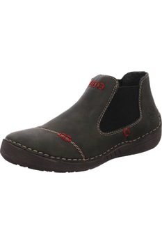 Ghete dama Rieker 52590 54, Material sintetic, Negru Ghete dama Rieker 52590 54, Material sintetic, Negru