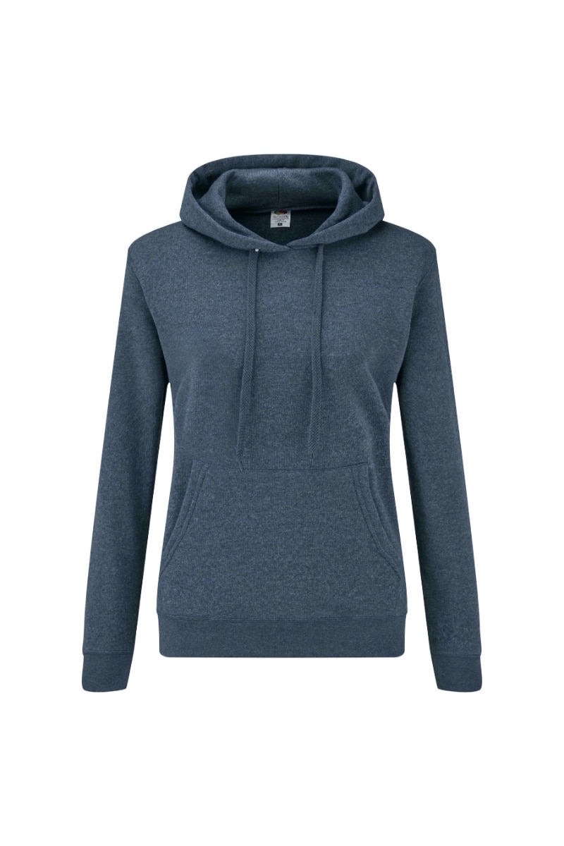 Hanorac cu gluga Fruit of the Loom, Stil Vintage, Bumbac/Poliester, Navy, Navy