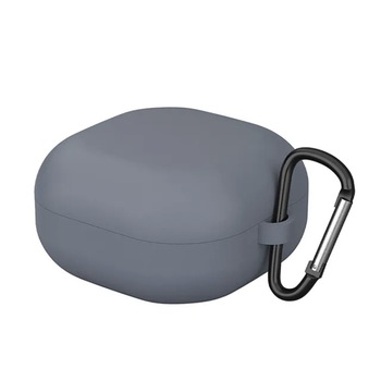 Husa pentru protectia castilor Samsung Galaxy Buds2, culoarea gri, cu carlig de prindere Husa pentru protectia castilor Samsung Galaxy Buds2, culoarea gri, cu carlig de prindere