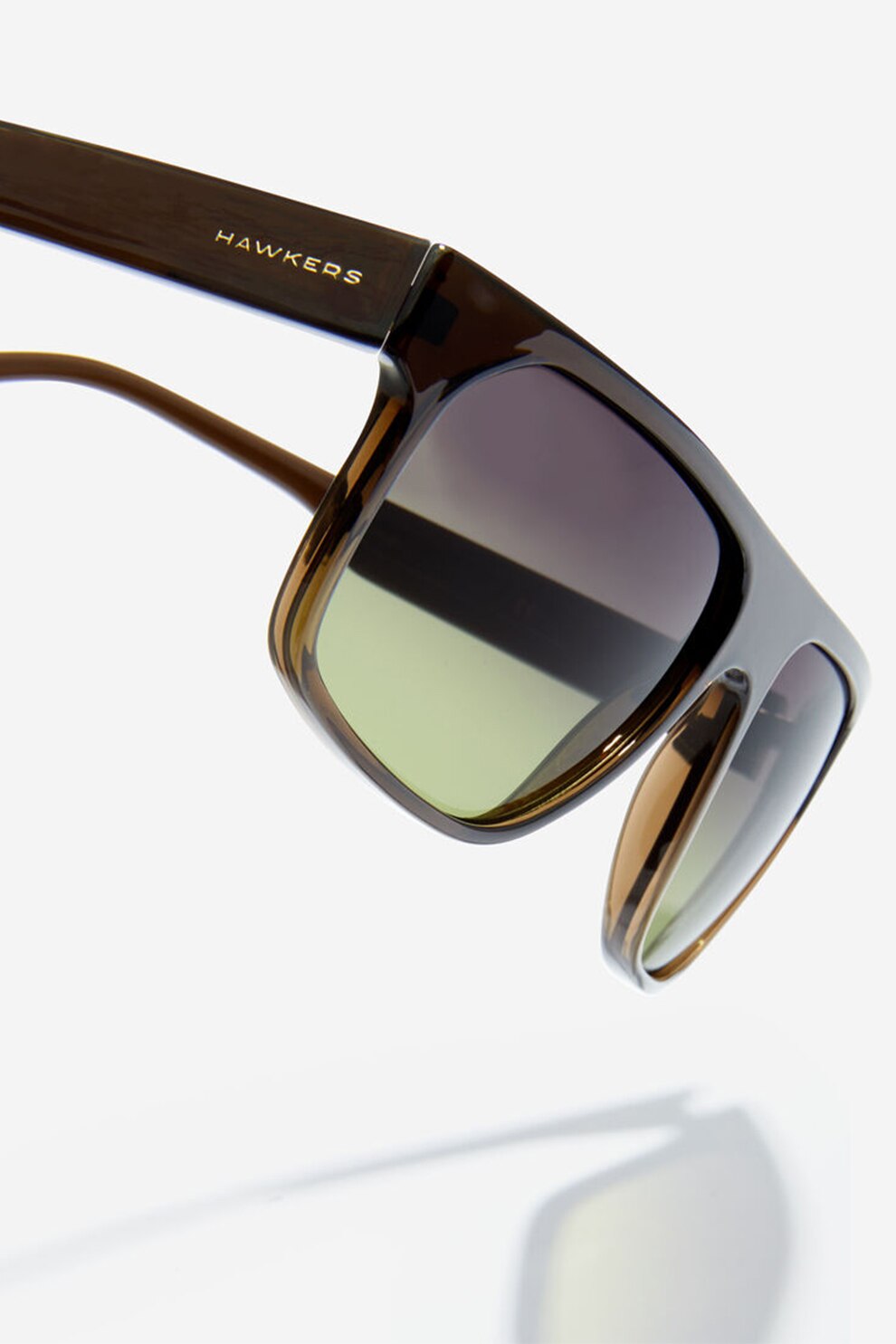 Hawkers, Ochelari de soare unisex patrati cu lentile in degrade Cheedo, Maro inchis, 58-16-145 Standard