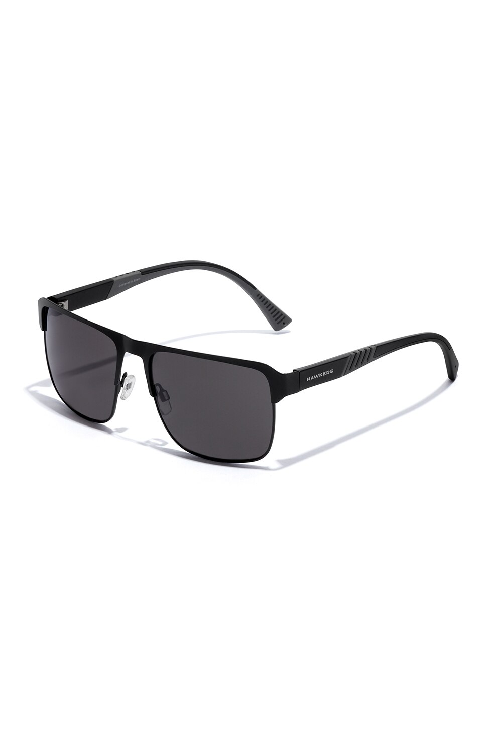 Hawkers, Ochelari de soare patrati unisex Reetzy, Negru, 58-17-145 Standard