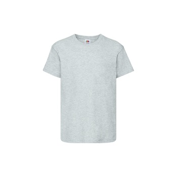 Tricou Fruit of the Loom Original, Bumbac, Gri deschis, 12-13 Ani Tricou Fruit of the Loom Original, Bumbac, Gri deschis, 12-13 Ani
