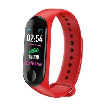 Bratara fitness SIKS®, masurare ritm cardiac si alte functii ale organismului, USB, Bluetooth, culoarea rosie Bratara fitness SIKS®, masurare ritm cardiac si alte functii ale organismului, USB, Bluetooth, culoarea rosie