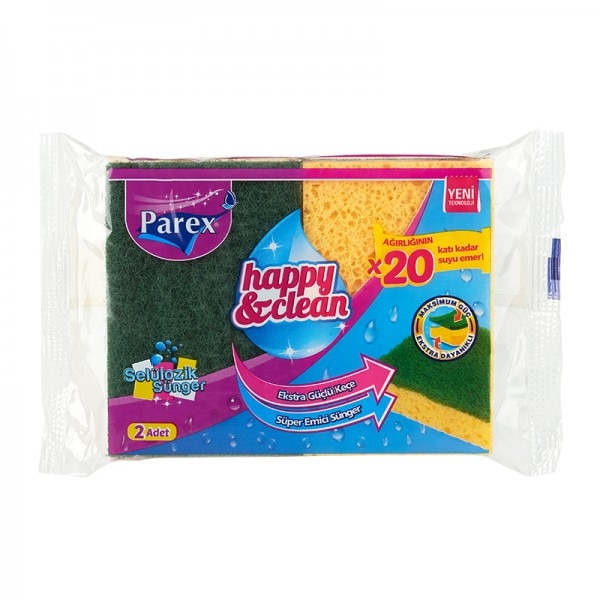 Set 2 bureti din celuloza pentru vase - Happy and Clean