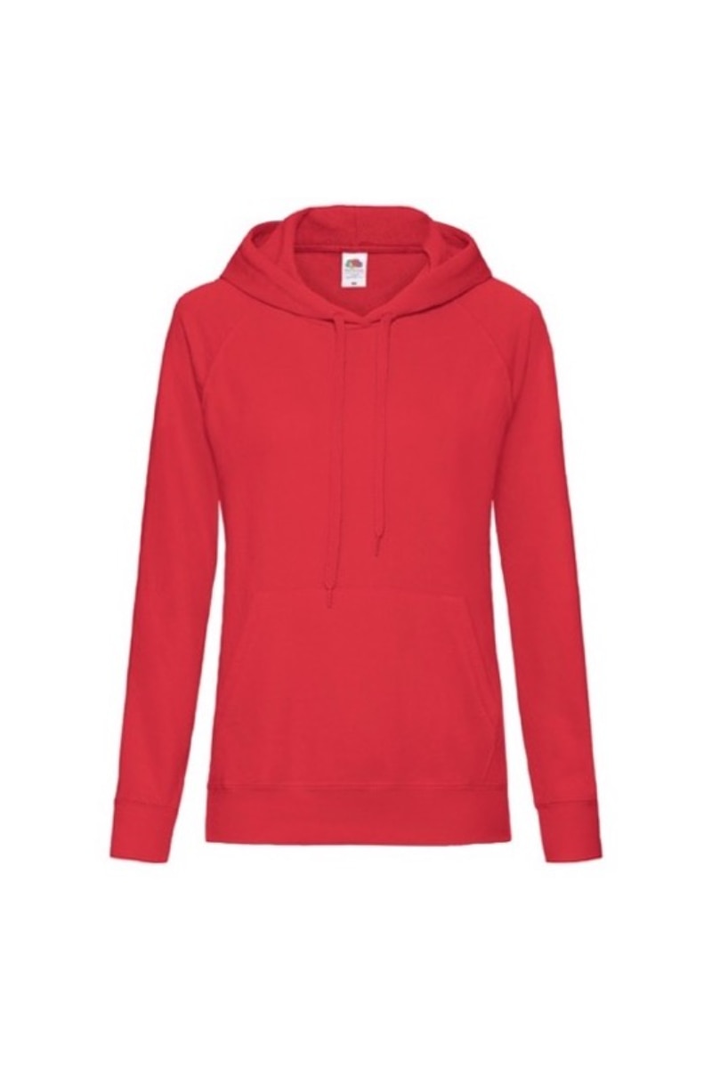 Hanorac cu gluga Fruit of the Loom, Bumbac/Polieste, Rosu