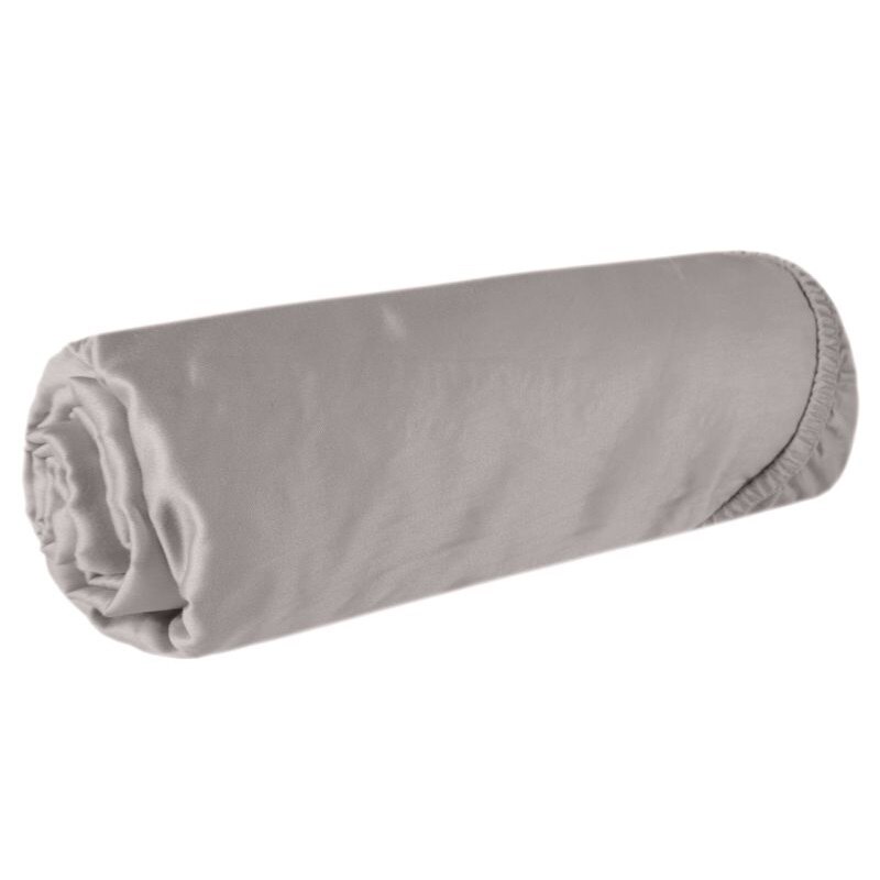 Cearsaf din satin cu elastic, Eurofirany, NOVA, 180x200, Gri 2