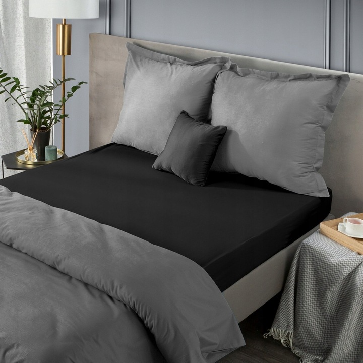 Cearceafuri de pat Eurofirany NOVA3 220x200 Negru