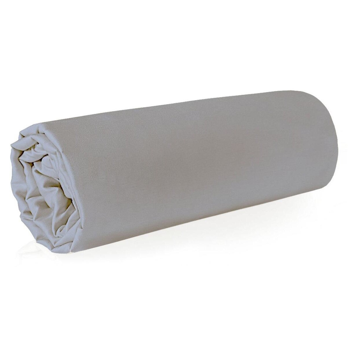 Cearsaf din satin fara elastic, Eurofirany, NOVA, 180x210, Gri 11