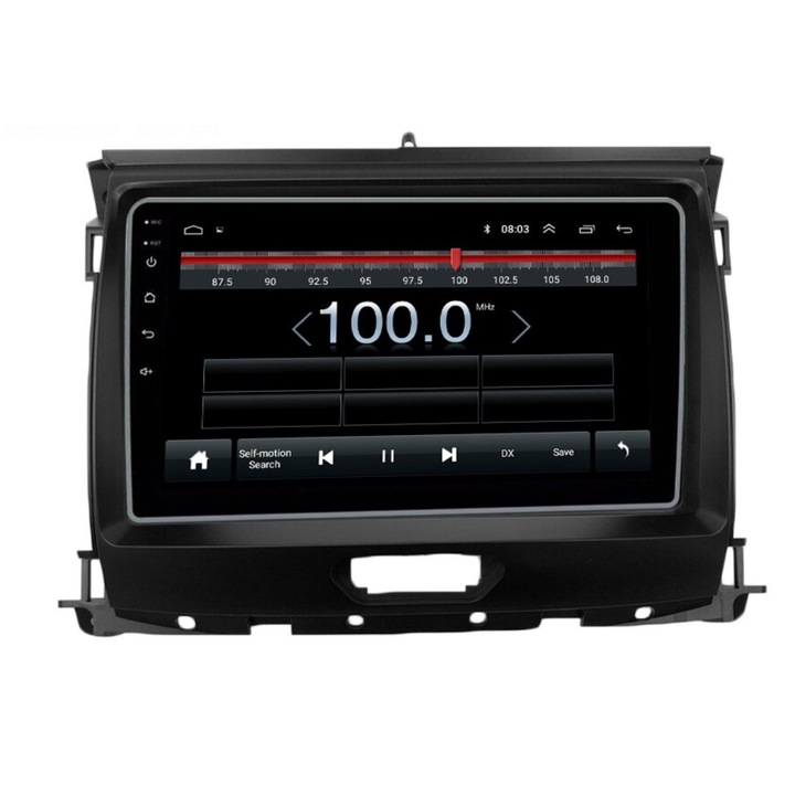 Мултимедия с навигация ZT, за Ford Ranger 2016-2019, Android, 4+1+16