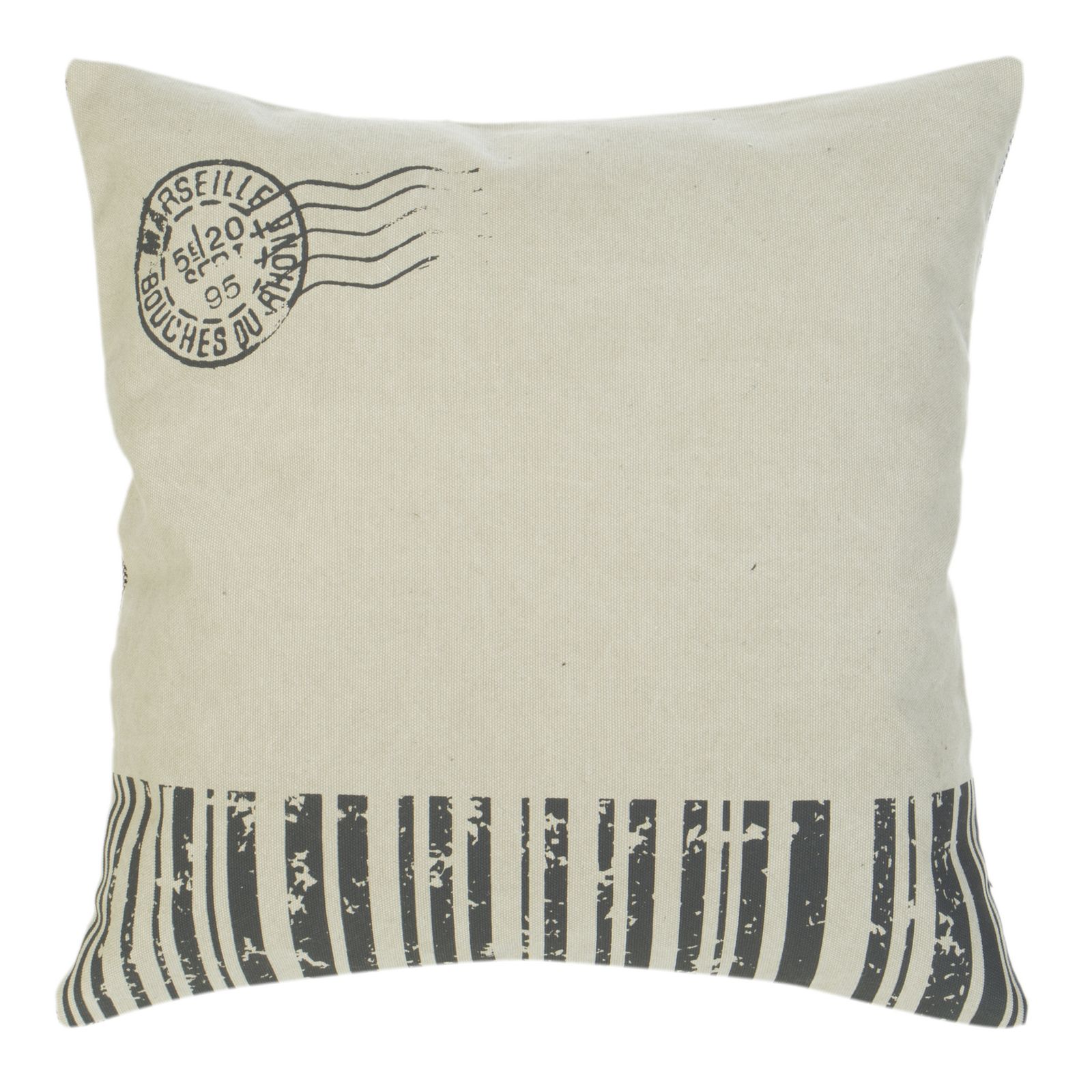 Fata de perna decorativa Eurofirany POST 45x45 Bej/Gri