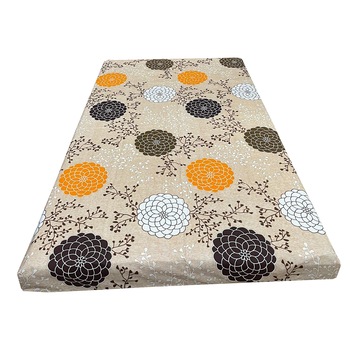 Cearceaf orange/maro 140x215cm pentru pat single, pentru saltea de 90 cm,  Cearceaf orange/maro 140x215cm pentru pat single, pentru saltea de 90 cm,