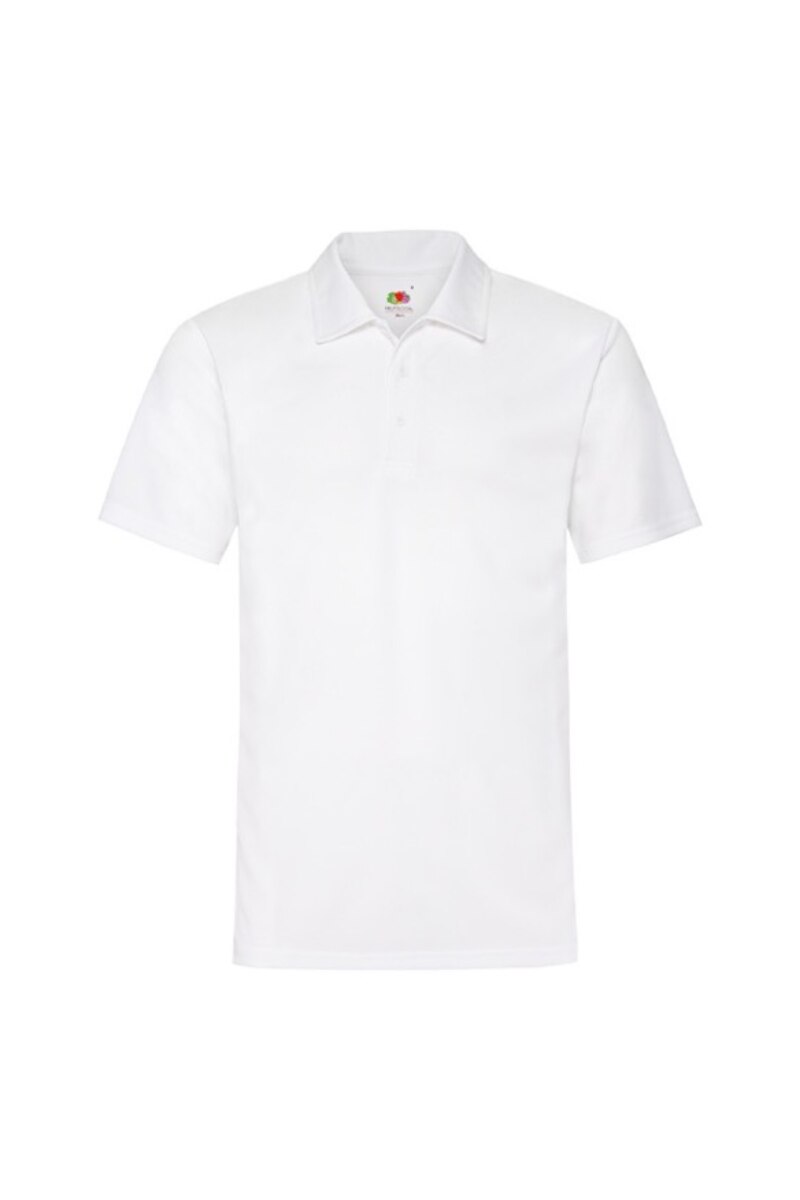 Tricou polo Fruit of the Loom, Performance, Alb, Alb
