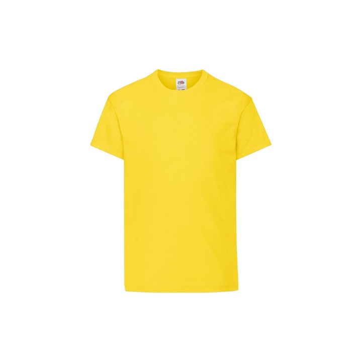 Fruit of the Loom Original póló, pamut, Halványsárga