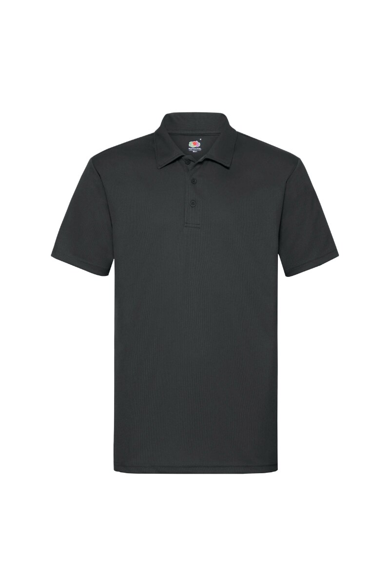 Tricou polo Fruit of the Loom, Performance, Negru, Negru