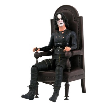 Figurina The Crow Deluxe Eric Draven in Chair SDCC 2021 Exclusive , 18 cm, Multicolor Figurina The Crow Deluxe Eric Draven in Chair SDCC 2021 Exclusive , 18 cm, Multicolor