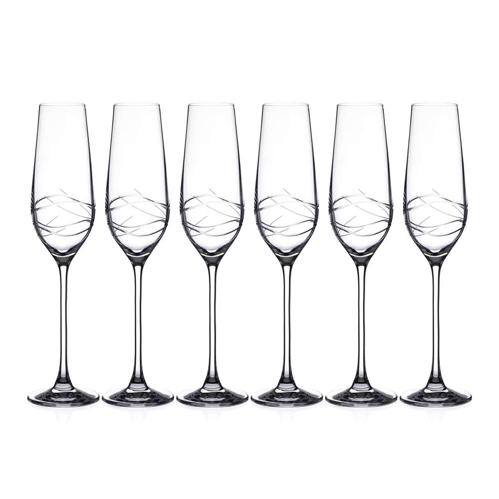 Set 6 Pahare Sampanie Cristal Venice 230 ml