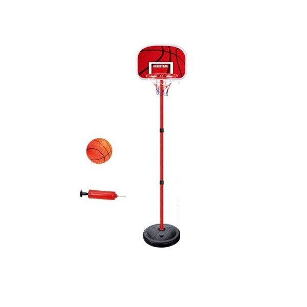 Set de baschet, cos cu suport, pompa si minge, reglabil de la 50 la 160 cm