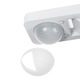 2x Senzor de miscare PIR Maclean MCE243, 360°, IP65, exterior LED, IR, max 2000W, detectie 20 m, reglaj LUX si timp, negru, set 2 buc