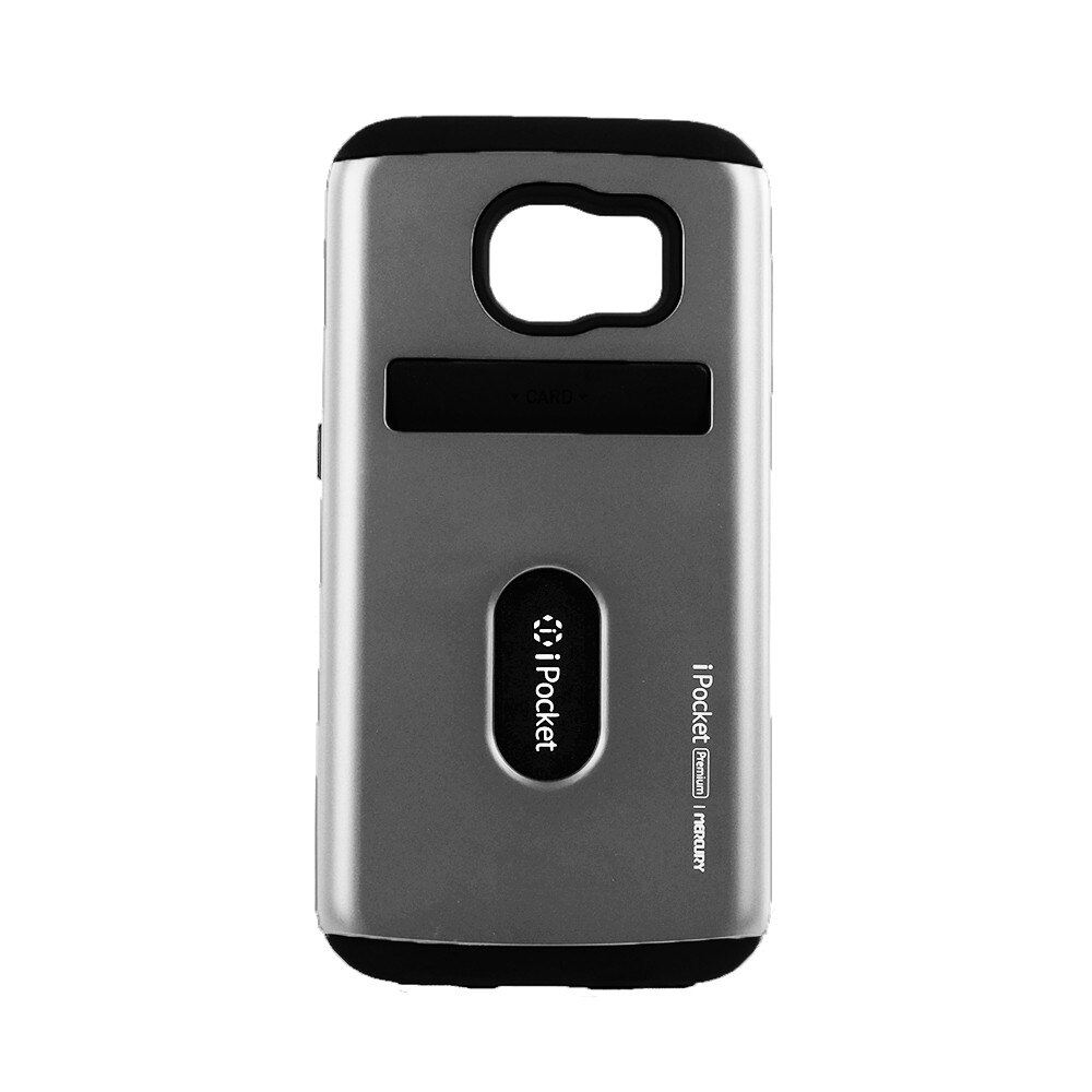 Husa de protectie Goospery Bumper Skin Samsung S6 Black silver