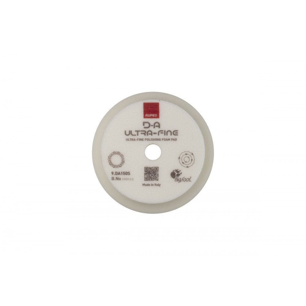 Burete Ultrafin Polish Rupes D-A Ultrafine Foam Pad, 130/150MM, Alb